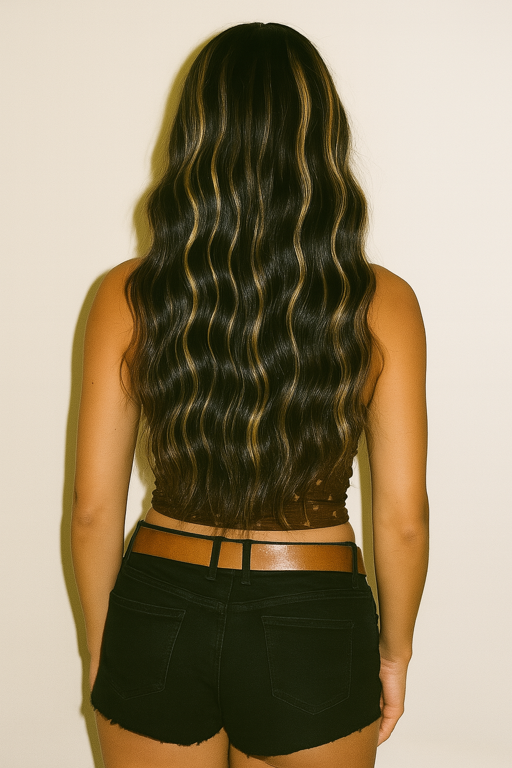KYNKÉ Glueless BlondeStreak Body Wave Wig 16–28”