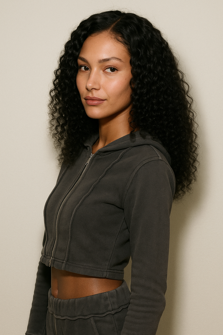 KYNKÉ Black Glueless Curl Bob Wig 8–16”