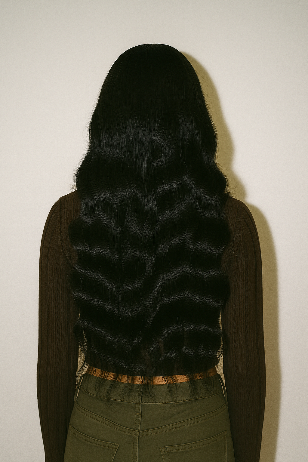 KYNKÉ Black Glueless Flow Wave Wig 18–40”