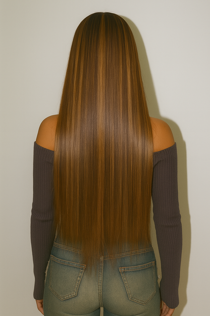 KYNKÉ Glueless Honeylight Straight Wig 18–36”