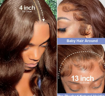 KYNKÉ Cocoa Wave Lace Wig 16–36”