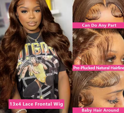 KYNKÉ Cocoa Wave Lace Wig 16–36”